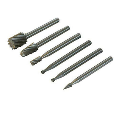 6 Pack HSS Router Cutter Bits Set 3.1mm Diameter Mandrels