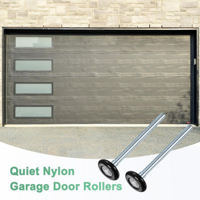 10-Pack Black Nylon Garage Door Rollers – Quiet, Smooth Replacement Wheels 5 thumbnail image