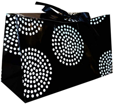 6 Pack of Black Polka Dots Gifts Bags - Paper bags Price Comparisons | Compare The Build