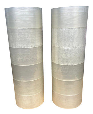 6 Pack of Clear Stikky Tape - 50mm x 66m
