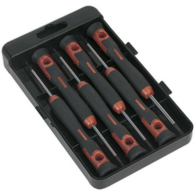6 Pack Precision Screwdriver Set with Magnetic Heads and Spinner Top