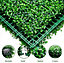 6 PCS Artificial Leaves Hedge Panels Hedge Wall Panels Trellis with Artificial Leaves Artificial Grass Backdrop Wall 50cm X 50cm
