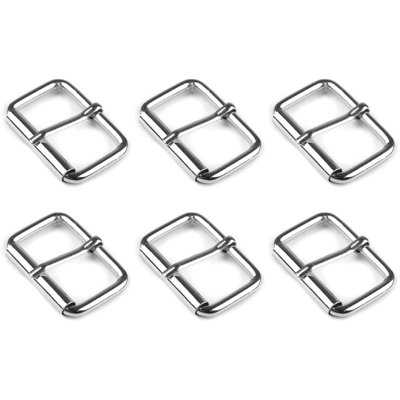 6 Pcs Buckles Set for 40 mm / 1.57" Webbing Strap, 6 x Belt Loops, Metal, Silver, Bag Making, Accessories, Straps, DIY, Crafts