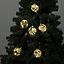 6 Pcs Light Up Christmas Decoration Snowflakes Christmas Bauble Set Xmas Ornament  Dia 10 cm