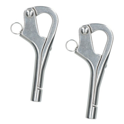 6" Pelican Hook Eye for Boat Guard Rail Marine Grade 316 Stainless Steel 2 PACK
