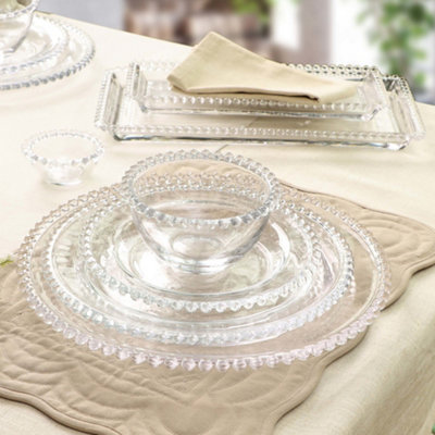 Glass dinner outlet bowls