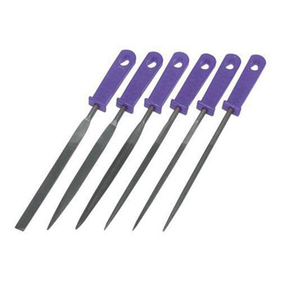 6 Piece 100mm Warding File Set Incl Storage Wallet Impact Resistant