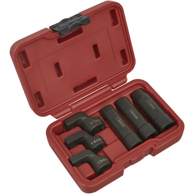 6 Piece EGT Sensor Socket Set - Straight & Offset - 6-Point 3/8" Sq Drive