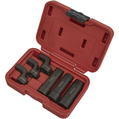 6 Piece EGT Sensor Socket Set - Straight & Offset - 6-Point 3/8" Sq Drive