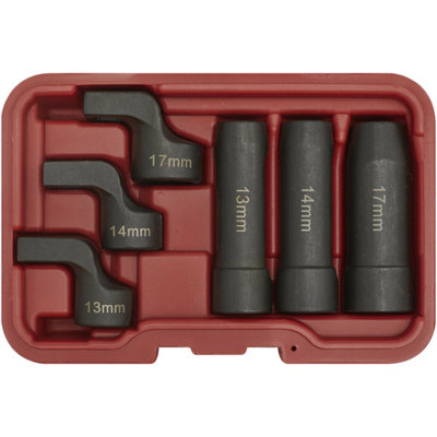 6 Piece EGT Sensor Socket Set - Straight & Offset - 6-Point 3/8" Sq Drive