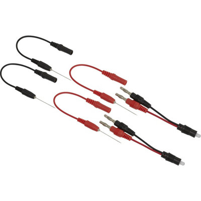 6 Piece Noid Light Test Lead Set for Automotive Diagnostic Testing with LED Indicators