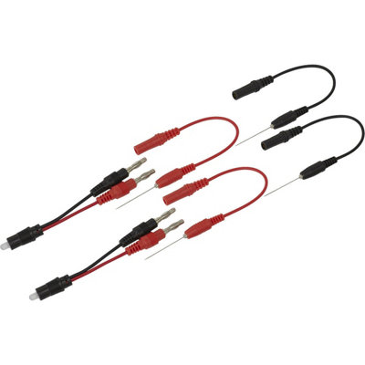 6 Piece Noid Light Test Lead Set for Automotive Diagnostic Testing with LED Indicators