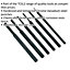 6 Piece Parallel Pin Punch Set - Hardened & Tempered - Corrosion Resistant