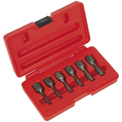 6 Piece Screw Extractor Set - 3/8