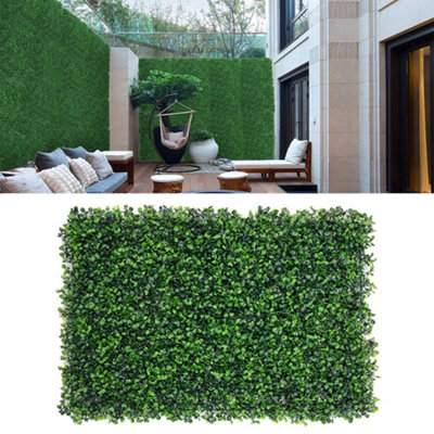 6 Pieces Green Simulation Milan Fake Plastic Plant Wall 600 x 400 mm