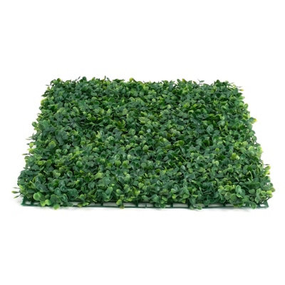 6 Pieces Green Simulation Milan Fake Plastic Plant Wall 600 x 400 mm