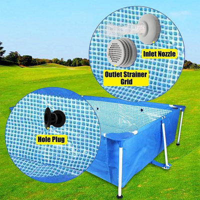 6 Pieces Swimming Pool Spray Connector Kit with Outlet Filter Grid ...