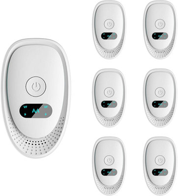 6-Pk Ultrasonic Pest Repeller - Anti Mice-Mosq-Spiders. 360 degrees ...