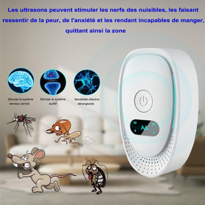6-Pk Ultrasonic Pest Repeller - Anti Mice-Mosq-Spiders. 360 degrees ...