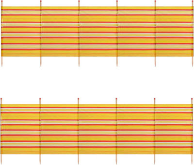 6 Pole Extra Tall Colorful Wind Break for Camping Holiday Pole Wooden Windbreak Beach Camping Windbreaker Striped 5ft X 12ft DIY at B Q