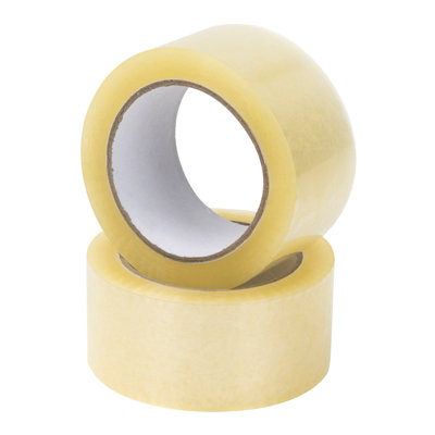 6 Rolls General Purpose Packing Parcel Tape - Clear Transparent 50mm x 60m