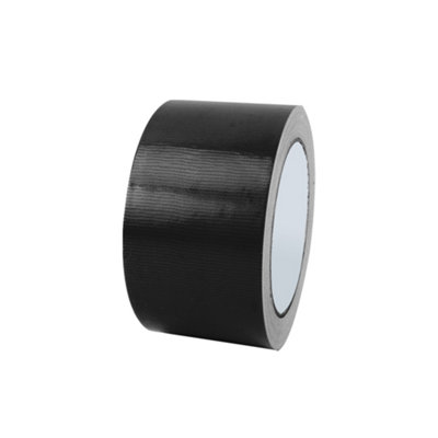 6 Rolls Multipurpose Cloth Tape, 5cm x 10m Black, Hand Tearable, High ...