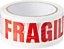 6 Rolls Of Fragile Strong Packing Parcel Tape 48mm X 50m Sellotape Stationary