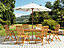 6 Seater Acacia Wood Garden Dining Set JAVA with Parasol (12 Options)