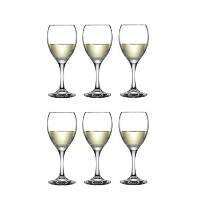 6 Seattle Wine Glasses Large 35cl Elegant Wine Champagne Drinking Goblet 350ml