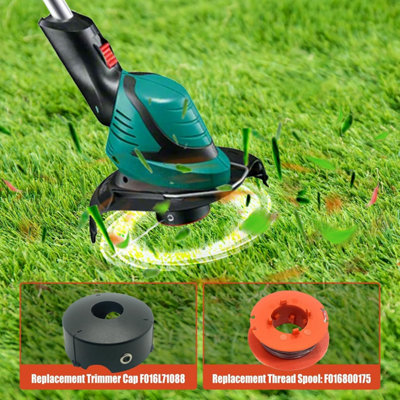 6 Spools and 1 Cap Trimmer Replacement Spools for Bosch ART 23 26 30 ...