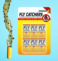 6 Sticky Fly Papers Catchers Flying Insect Trap Pest Control Pestshield