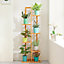 6 Tier 7 Pot Wood Plant Stand for Room Corner Balcony Patio 1250mm(H)