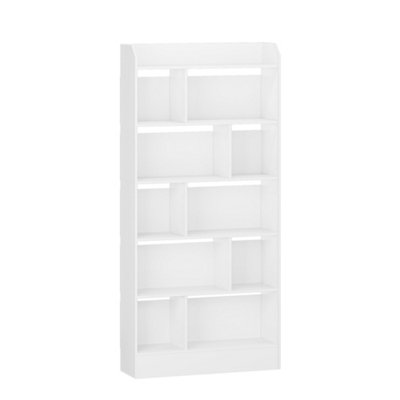 6-Tier Bookcase, Adjustable Storage Shelf, Large Capacity Storage Free ...