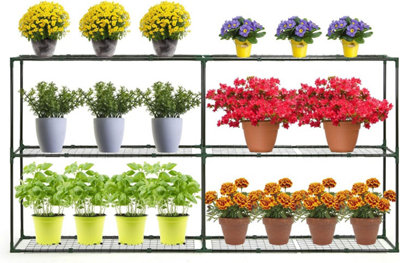 6-Tier Greenhouse Shelving and Staging Rack, Freestanding Plant Stand ...