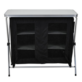 6-tier Portable Aluminium Alloy Camping Table Portable Outdoor Kitchen