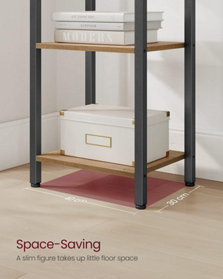 6-Tier Shelf, Bookcase, Bookshelf, Shelving Unit, Storage Organiser ...