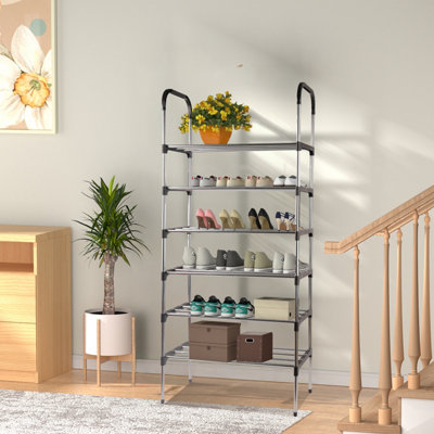 6 Tier Shoe Rack Compact Organiser
