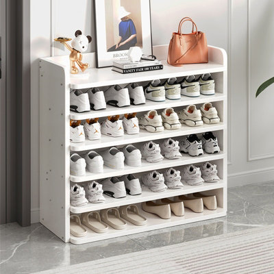 6 Tier Sturdy Load-Bearing MDF Shoe Rack for 24 Pairs of Shoes