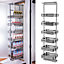 6 Tier Tall and Narrow Tandem Metal Pull Out Pantry Kitchen Storage Cabinet Basket Shelf W 350mm