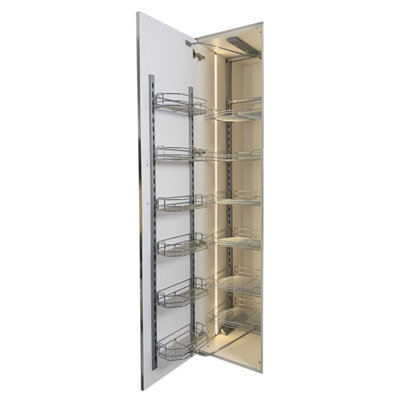 Stainless steel pantry cabinet sales