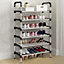 6 Tiers Shoe Rack Shoe Storage Organizer Shelf Space Saving Display Shelves