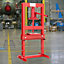 6 Ton Red H Frame Floor Standing Heavy Duty Steel Workshop Garage Hydraulic Press 93 cm
