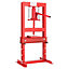 6 Ton Red H Frame Floor Standing Heavy Duty Steel Workshop Garage Hydraulic Press 93 cm