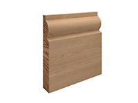 6" Torus Pine Wood Ogee Timber Skirting Board - 1 Meter Length