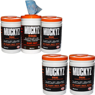 6 Tubes (480 Wipes) Hand & Surface Scrub Wipes Ideal For Machinery & Tools