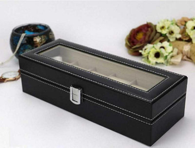 6 Watches Display Leather Case