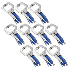 6" Welding Locking C Clamps Adjustable Fastener with Quick Release Grip 10 Pack