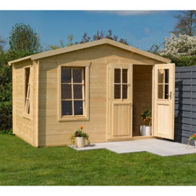 6 x 10 Garden Studio Log Cabin (19mm Wall Thickness)
