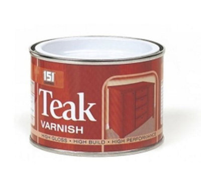 6 x 151 High Gloss Teak Varnish - 180ml