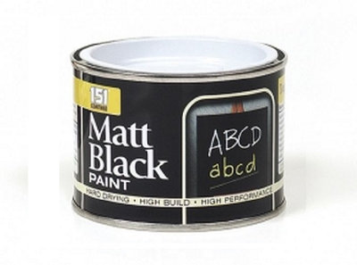 6 x 151 Matt Black Chalkboard Paint - 180 ml